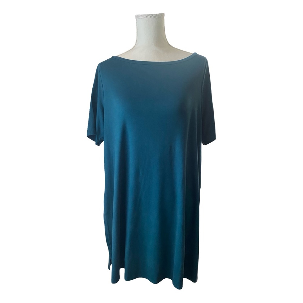 Eileen Fisher Teal Tunic Women's Top size M